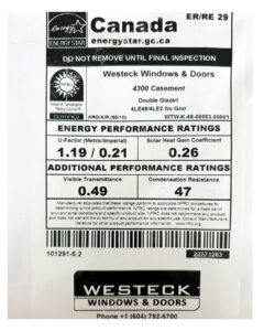 NFRC Rating 4300 Casement - Westeck Windows 